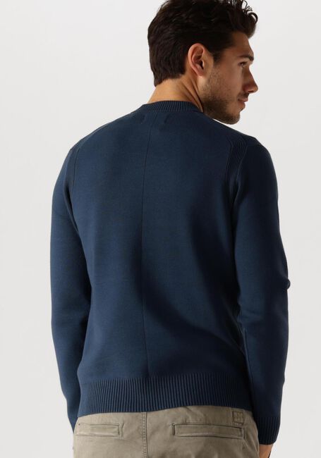 Blaue DSTREZZED Pullover FELL MOCK NECK - large
