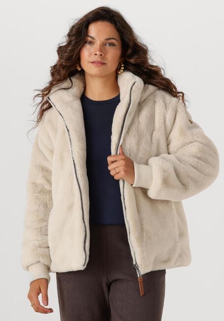 Beige MOSCOW Fake-Fur-Jack 08-08-EVELYN-3 - large
