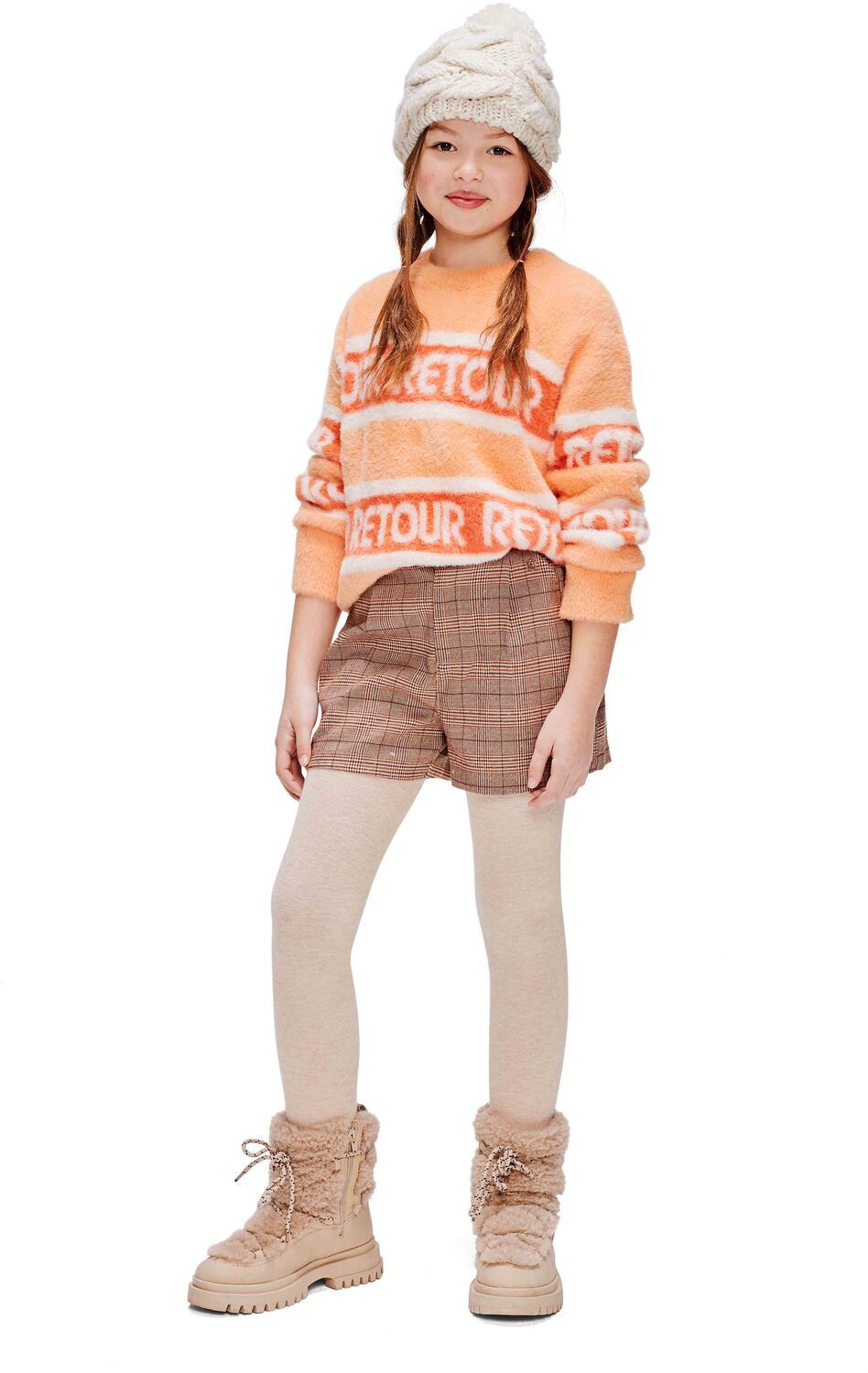 Braune RETOUR Kurze Hose LINDA - large