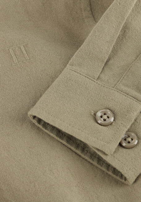 Khaki LES DEUX Casual-Oberhemd KONRAD COTTON LINEN SHIRT KIDS - large