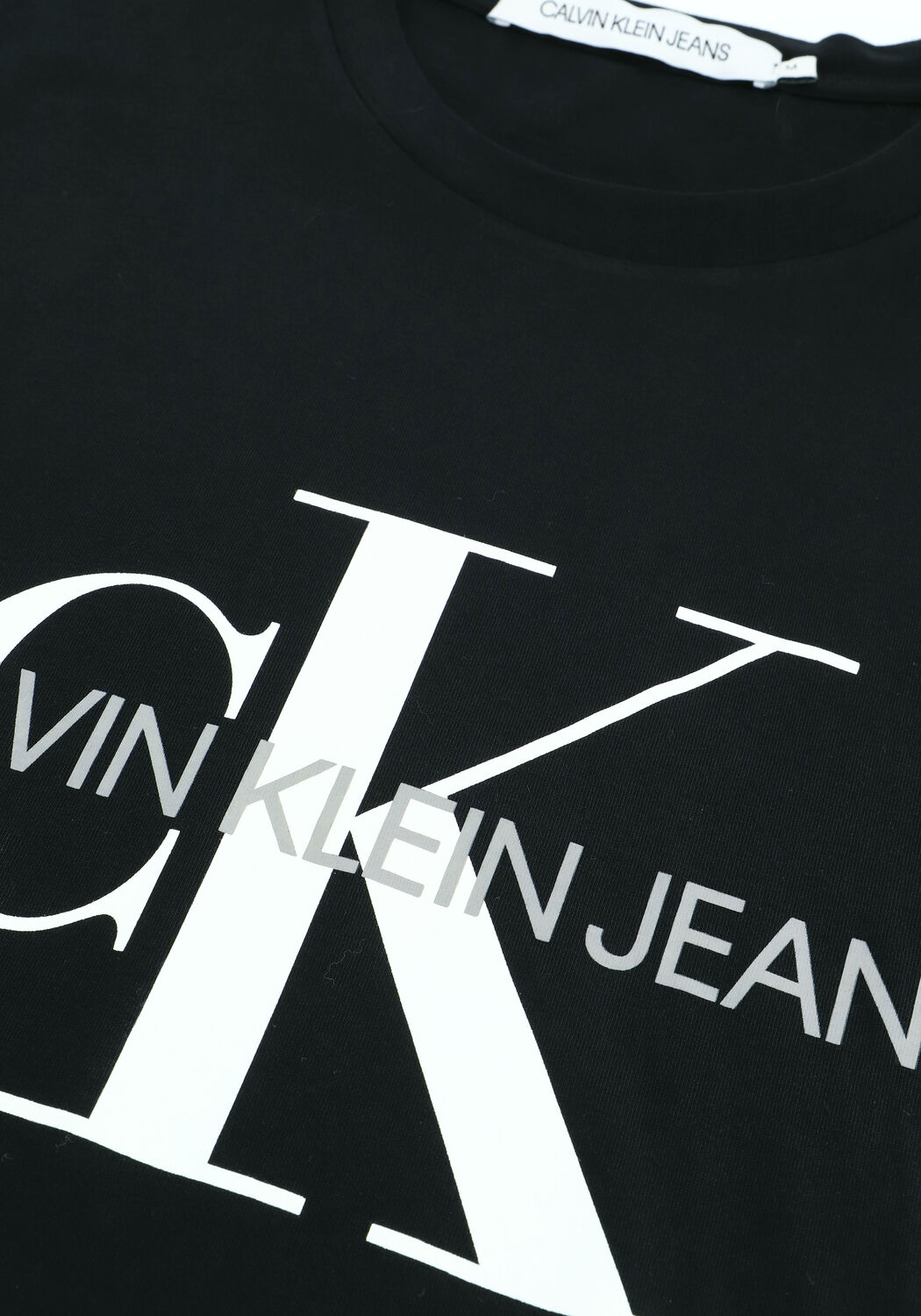Schwarze CALVIN KLEIN T-shirt ICONIC MONOGRAM SS SLIM TEE - large