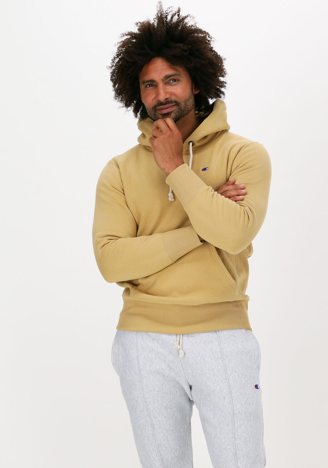 Hoodie on sale champion beige