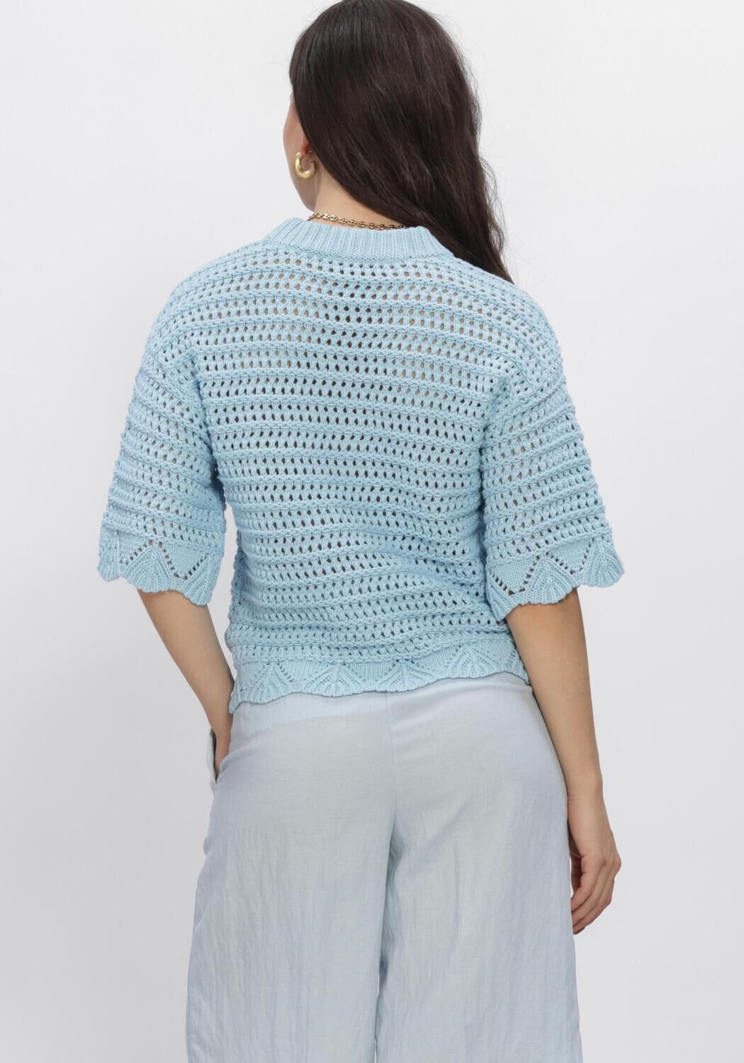 Blaue MSCH COPENHAGEN Tops & T-shirts MSCHTABITHA FAIRYN 2 4 PULLOVER - large