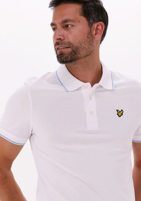 Weiße LYLE & SCOTT Polo-Shirt TIPPED POLO SHIRT - large