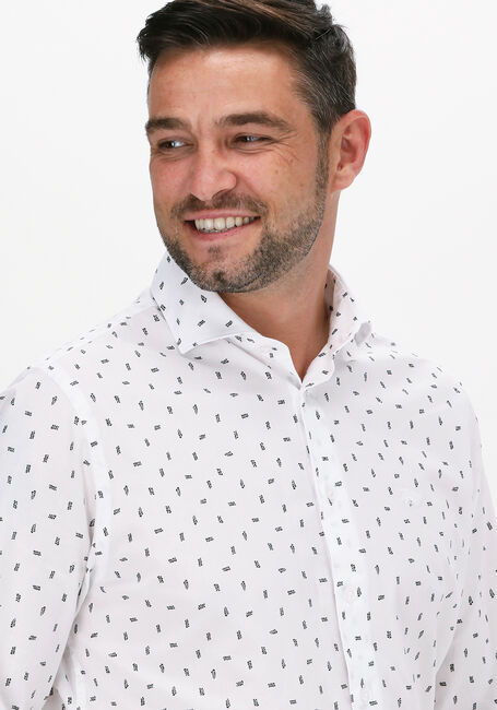 Weiße VANGUARD Casual-Oberhemd LONG SLEEVE SHIRT PRINT ON FIN - large