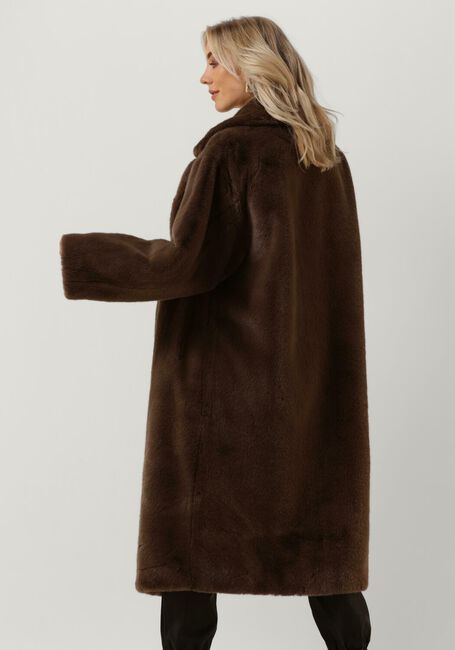 Braune STAND STUDIO Fake-Fur-Jack MARIA COAT SOFT - large