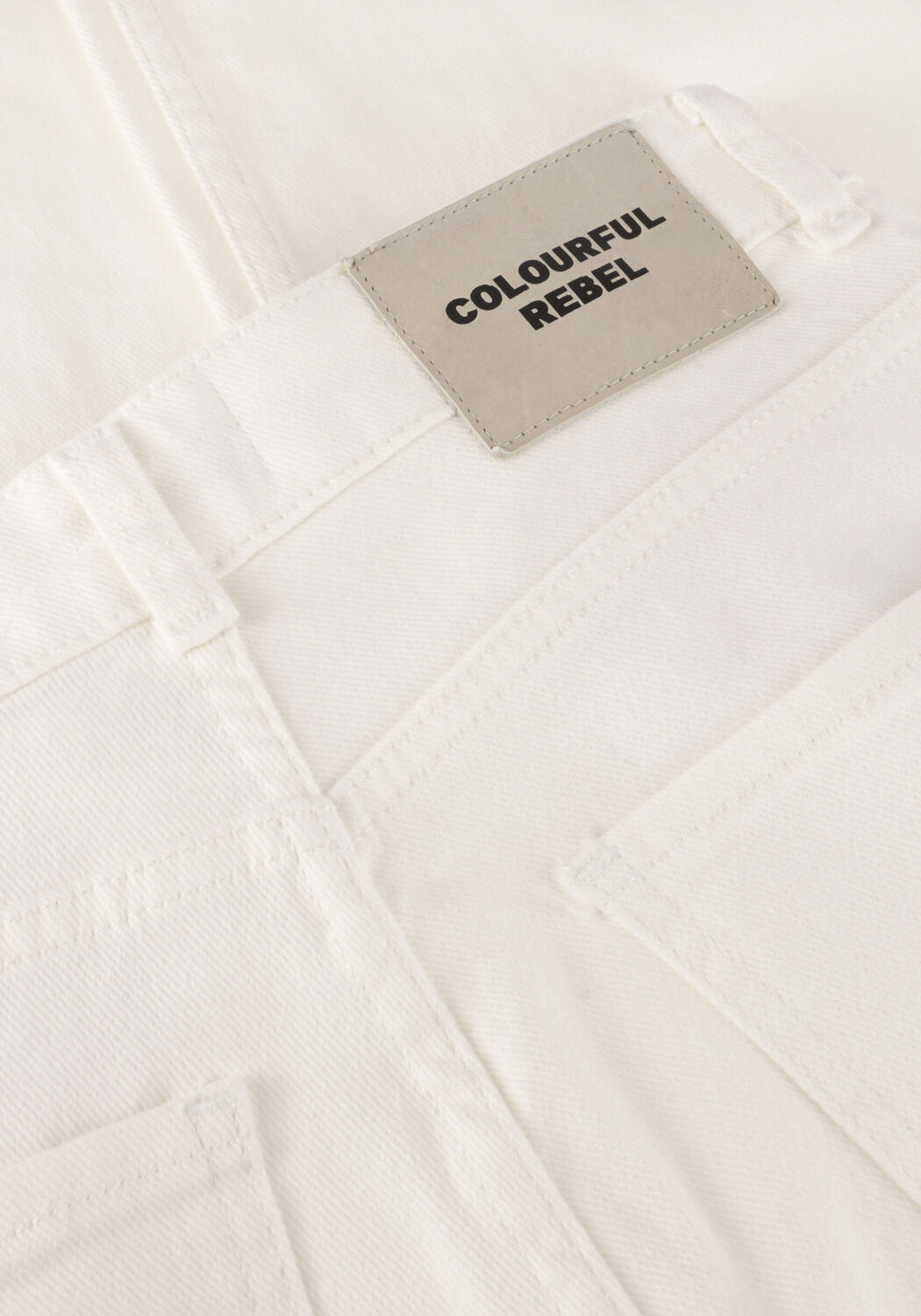 Wei&szlig;e COLOURFUL REBEL Weite Hose GAIAS HIGH RISE WIDE LEG DENIM PANTS - large