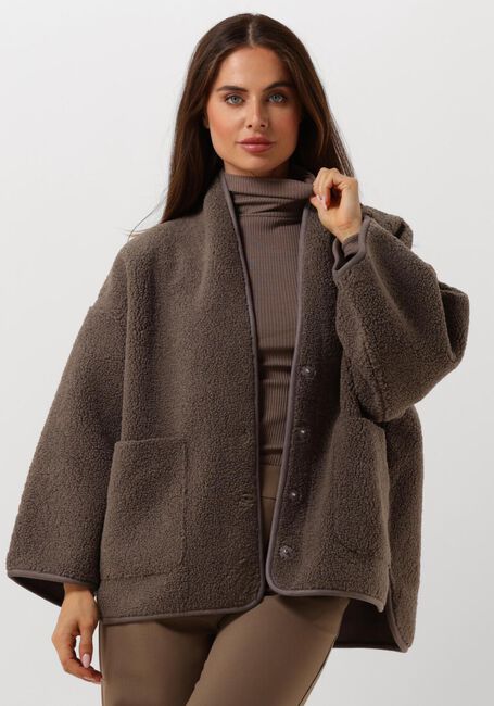 Braune KNIT-TED Lederjack JOKO - large