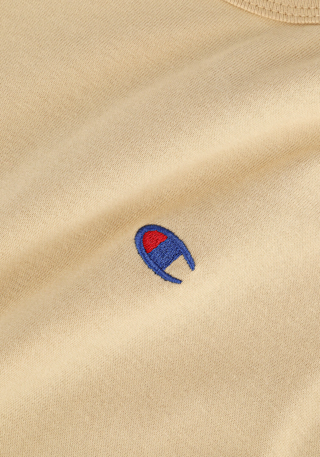 Gelbe CHAMPION T-shirt CREWNECK T-SHIRT 216545 - large