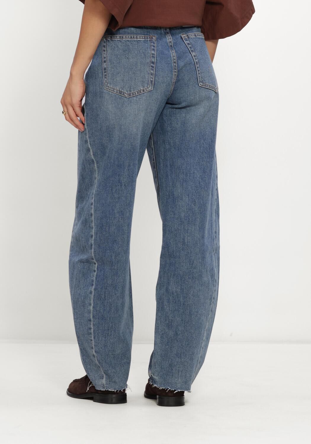 Blaue CATWALK JUNKIE Wide jeans SUPER BARREL FIT JEANS - large