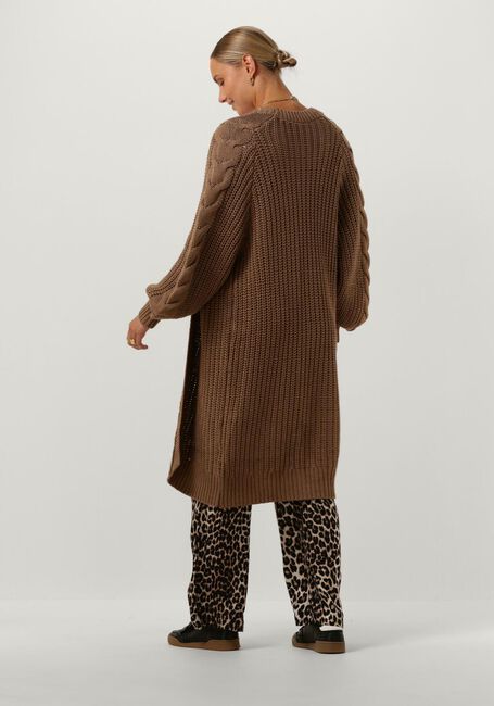 Braune Y.A.S. Strickjacke YASSANNE LS KNIT CARDIGAN - large