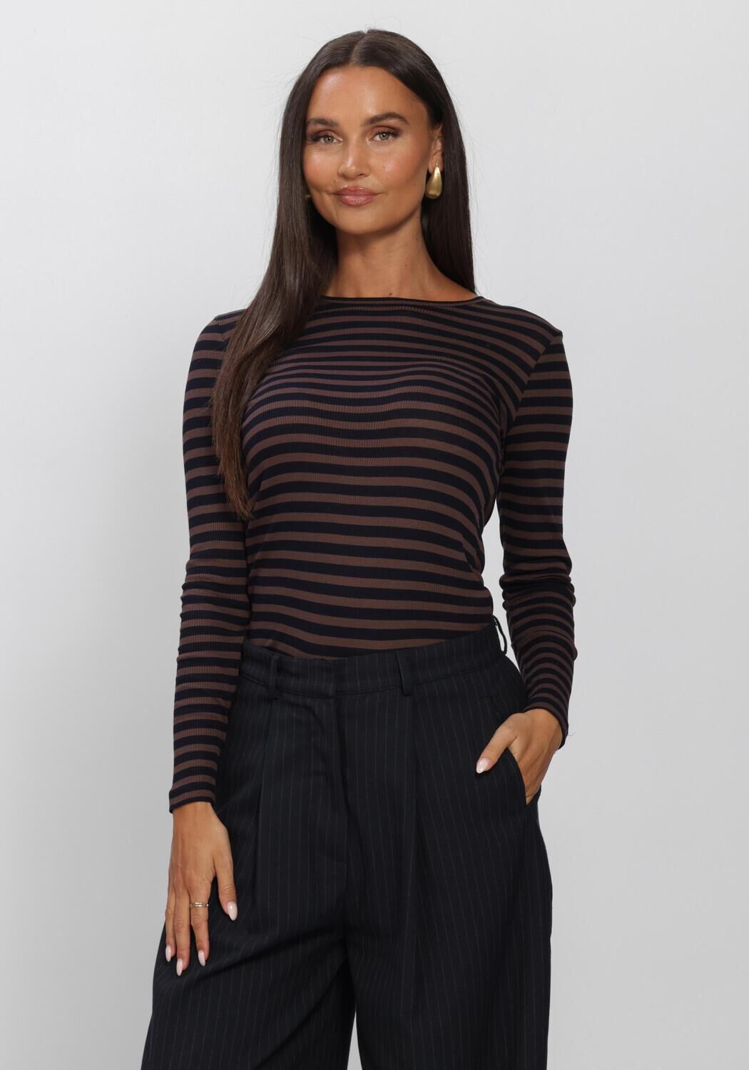 Braune BY-BAR Top BASIC LS RIB TOP - large