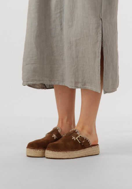 Braune MOU Slipper JUTE CLOG PLAIN SUE - large