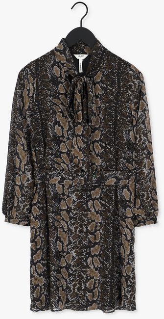 Schwarze OBJECT Minikleid ANNA L/S SHIRT DRESS - large