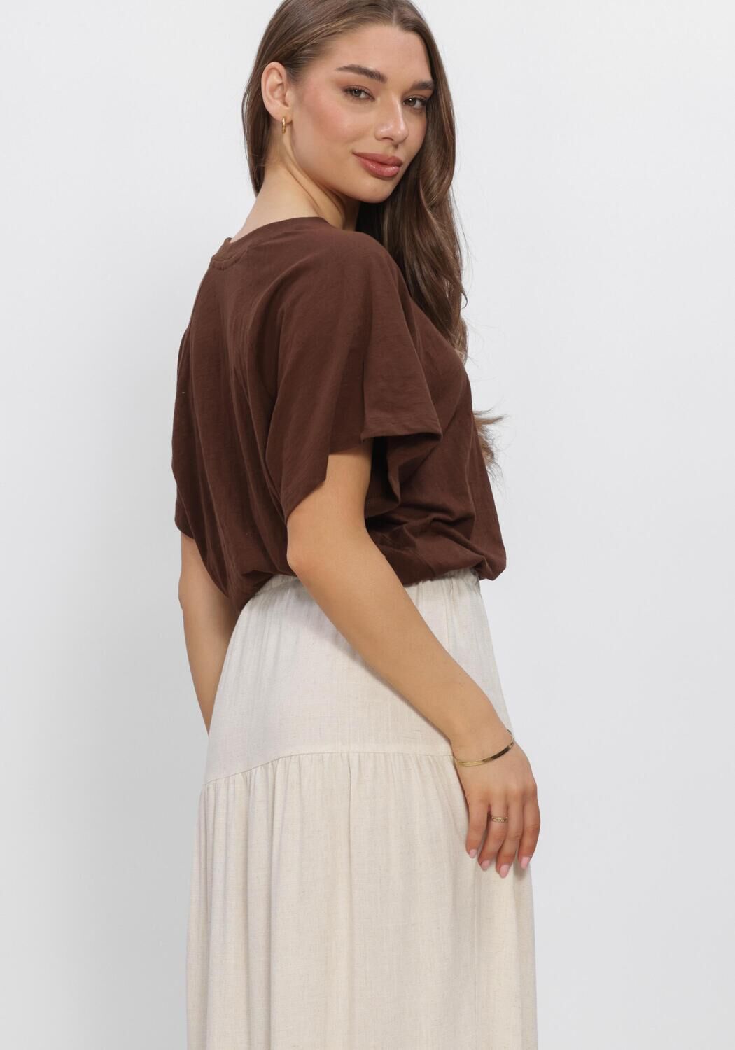 Braune MINUS Tops & T-shirts MSMONIKA T-SHIRT - large