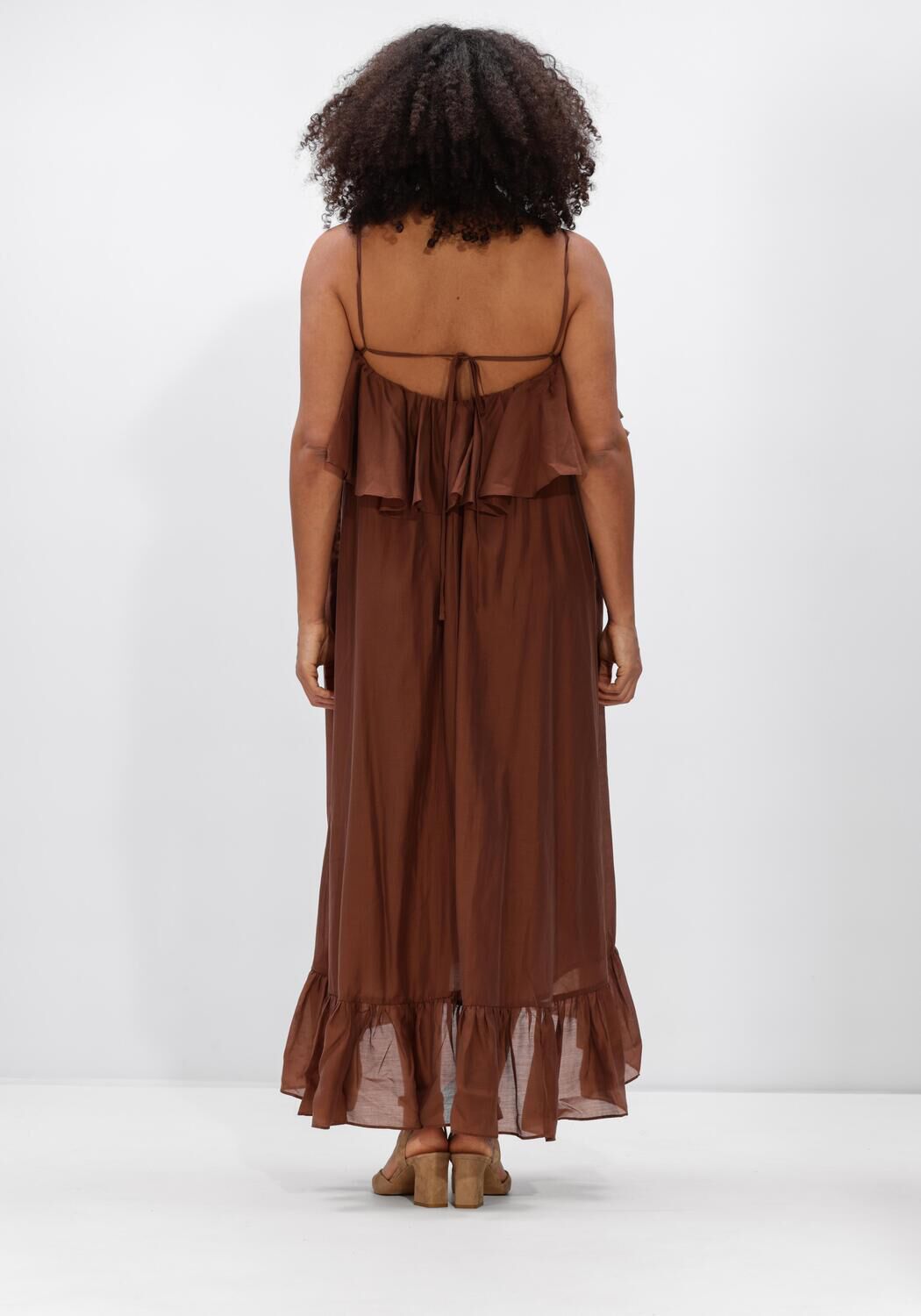Braune DEVOTION Maxikleid AURA - large