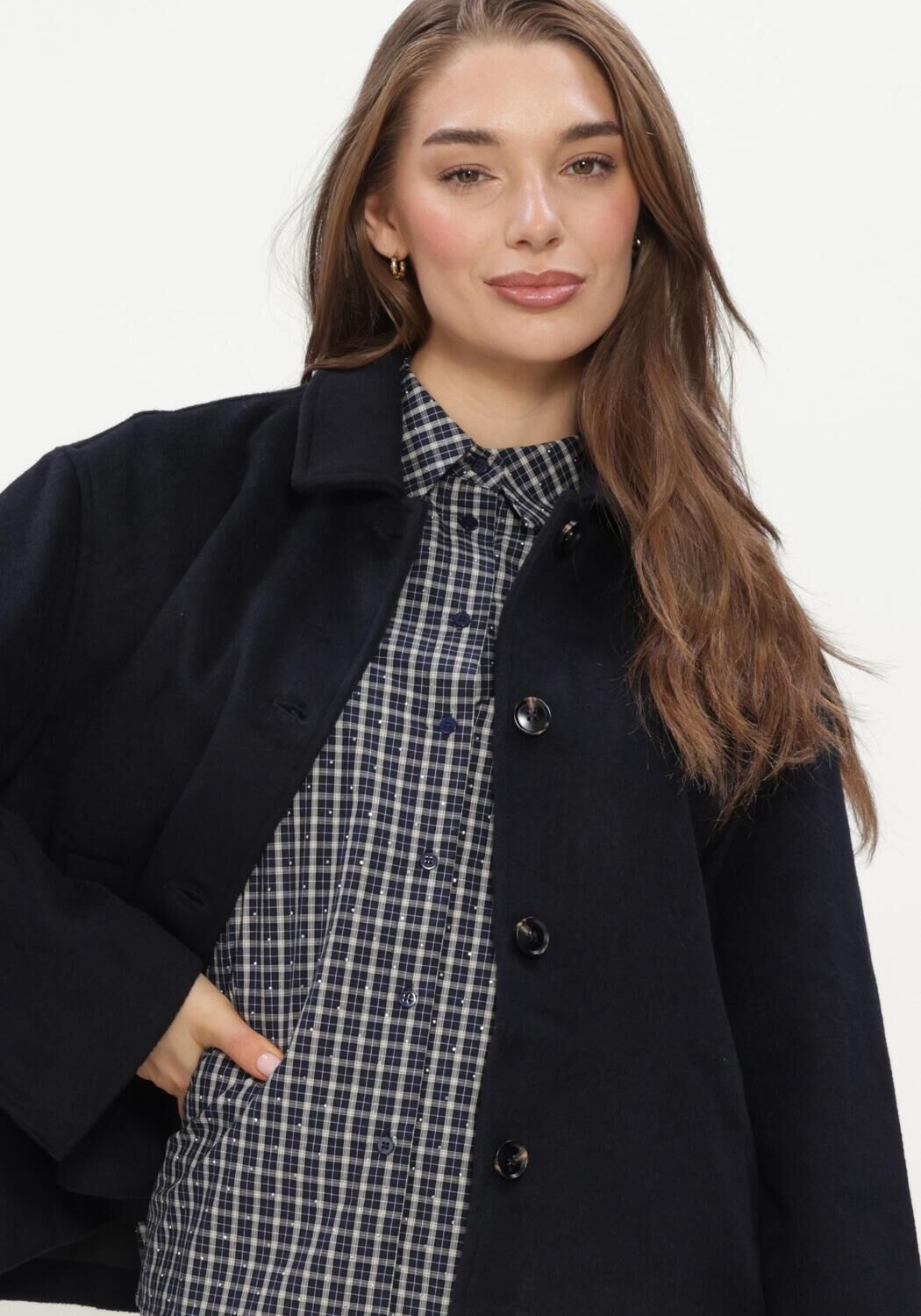 Dunkelblau NEO NOIR Jack HAMRA WOOL JACKET - large