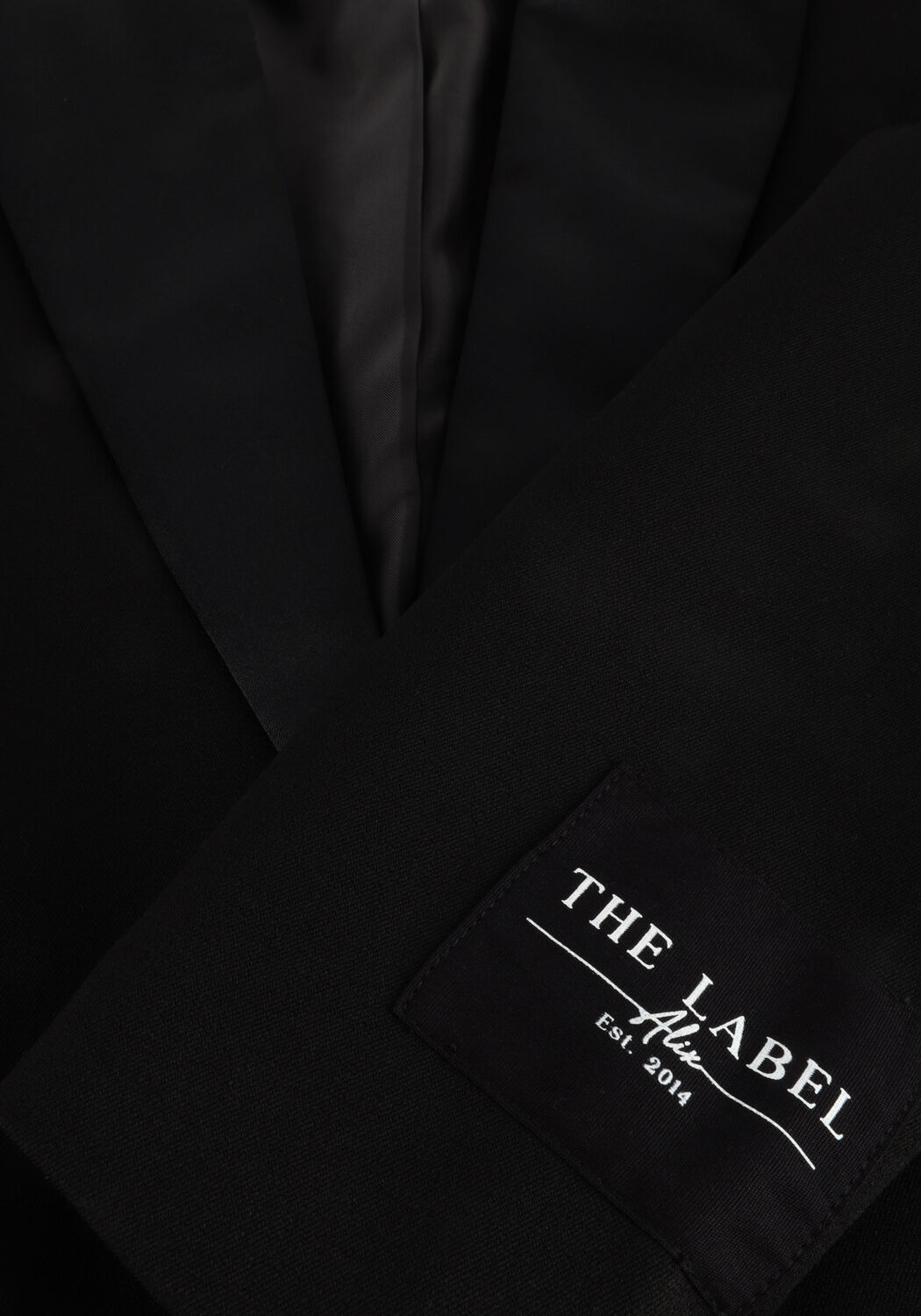 Schwarze ALIX THE LABEL Blazer LADIES WOVEN OVERSIZED MIX BLAZER - large