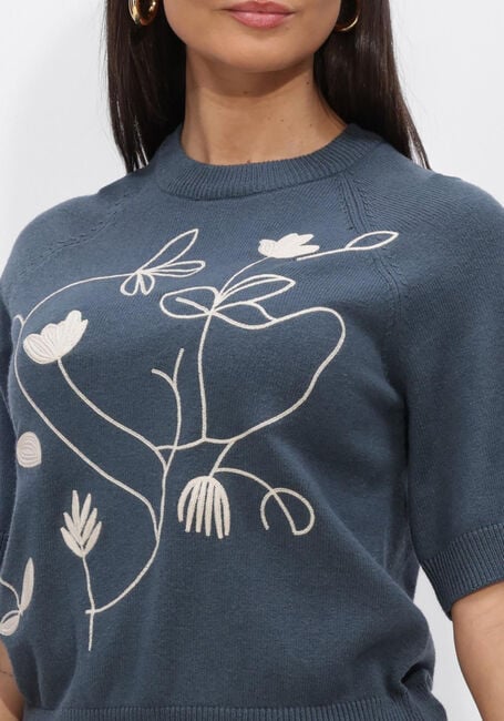 Blaue OBJECT Pullover OBJLANEY RUBIN SS PULLOVER - large