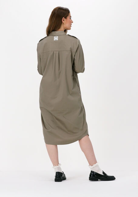 Khaki LEVETE ROOM Midikleid ISLA SOLID 44 DRESS - large