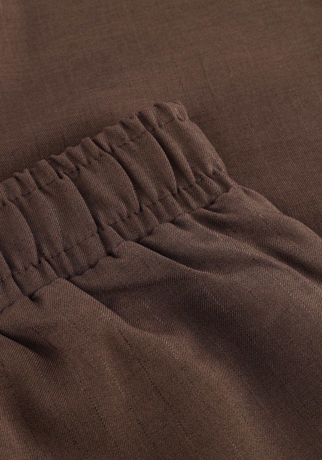 Braune Y.A.S. Weite Hose YASSHIMMA MW PANT - large