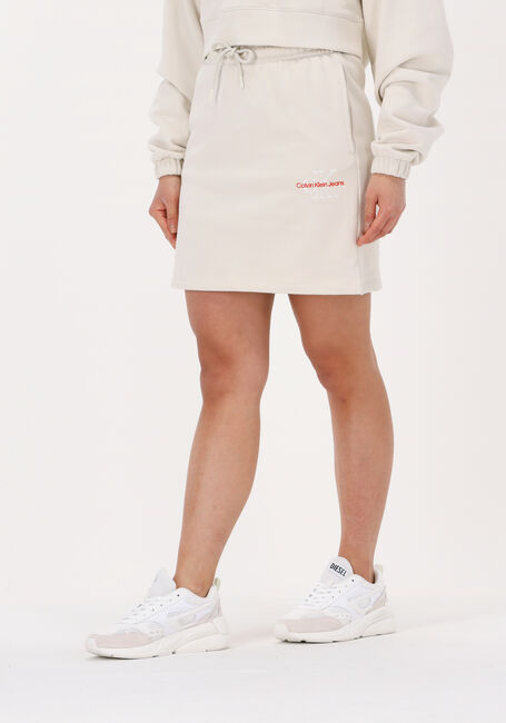 Nicht-gerade weiss CALVIN KLEIN Minirock TWO TONE MONOGRAM SKIRT - large