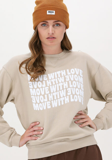 Beige CATWALK JUNKIE Sweatshirt SW MOVE WITH LOVE - large