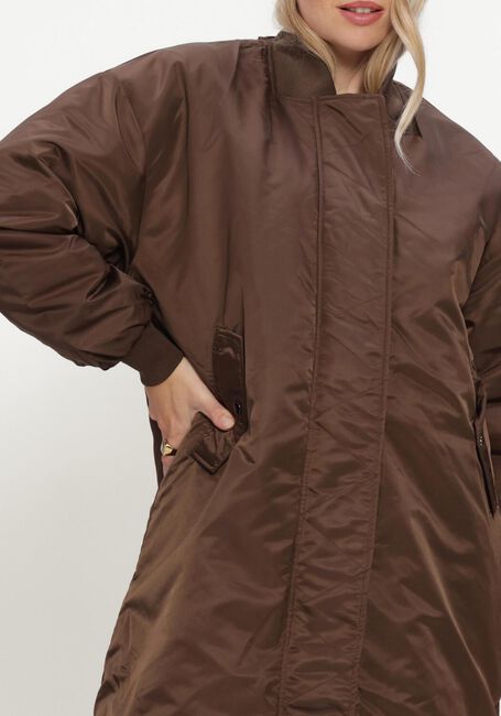 Braune MY ESSENTIAL WARDROBE Wattierte Jack HELGAMW REVERSABLE LONG JACKET - large
