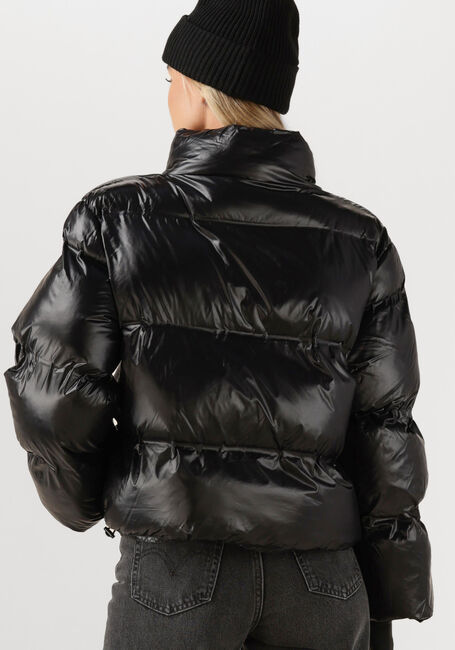 Schwarze NEO NOIR Wattierte Jack RHEA SHINY PUFFER JACKET - large