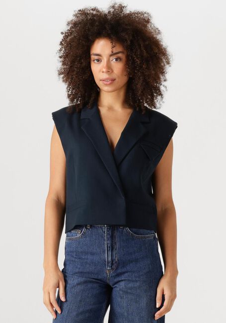 Dunkelblau COPENHAGEN MUSE Gilet CMTAILOR-SHORT WAISCOAT - large