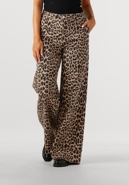 Braune CATWALK JUNKIE Bootcut jeans TAILORED LEOPARD JEANS - large
