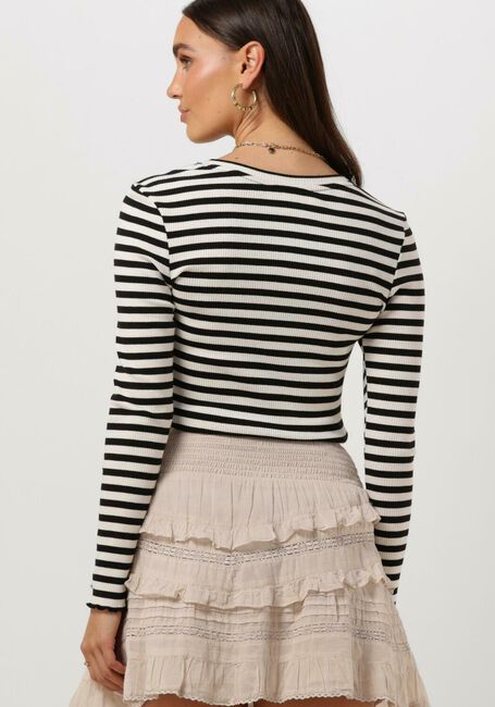 Weiße SELECTED FEMME T-shirt ANNA LS CREW NECK TEE STRIPE - large