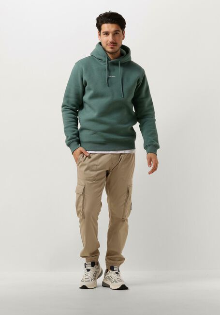 Grüne PURE PATH Pullover HOODIE WITH FRONT AND TRIANGLE BACK PRINT - large