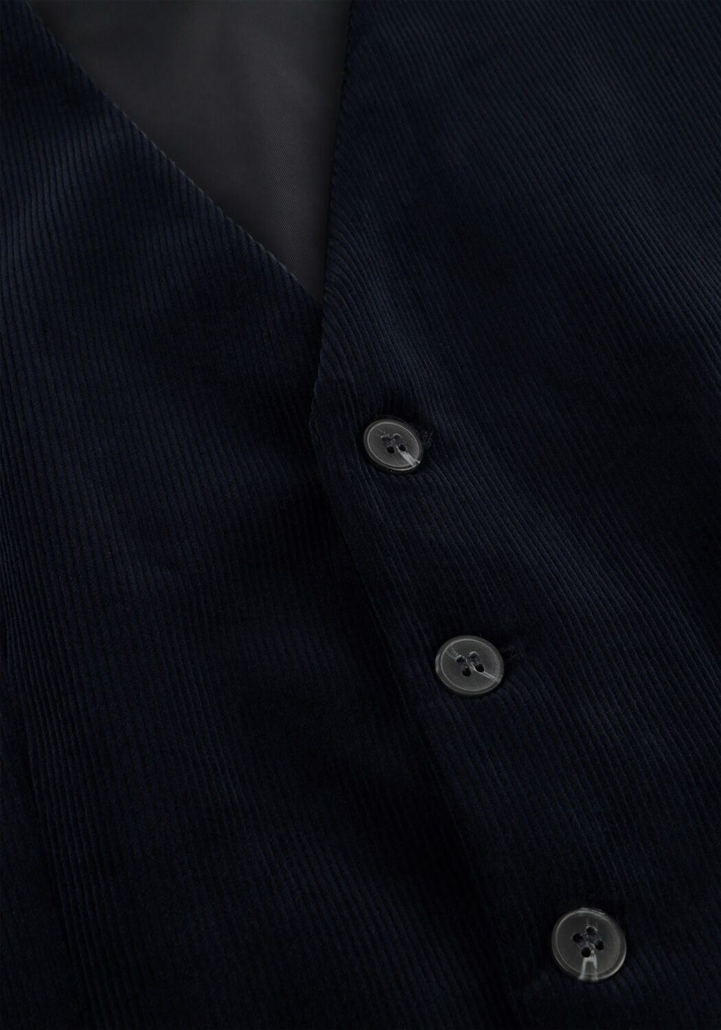 Dunkelblau SELECTED MEN Gilet SLHREG-DUCA CORDUROY - large