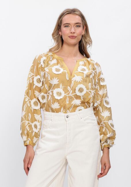 Goldfarbene AAIKO Blusen ALANZA 3D TEN 518 - large