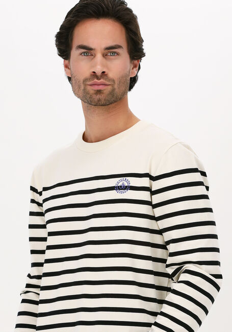 Nicht-gerade weiss SCOTCH & SODA T-shirt STRIPED LONG-SLEEVED T-SHIRT W - large