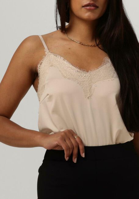 Sand CC HEART Top LACE TOP - large