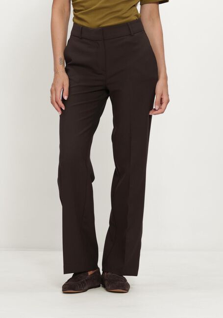 Braune SELECTED WOMEN Hose SLFRITA MW WIDE PANT MEL - large