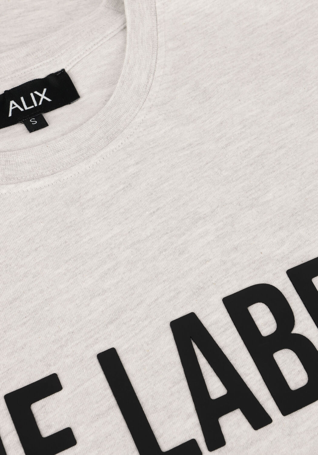 Graue ALIX THE LABEL T-shirt LADIES KNITTED THE LABEL TSHIRT - large