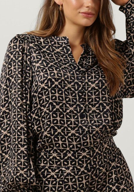 Schwarze BY-BAR Blusen RIKKI LS FLASH BLOUSE - large