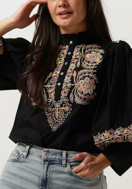 Schwarze ANTIK BATIK Blusen NEIL BLOUSE - large
