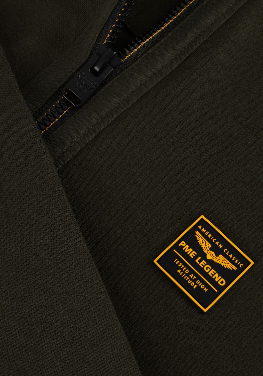 Gr&uuml;ne PME LEGEND Pullover HALF ZIP COLLAR INTERLOCK JERSEY - large