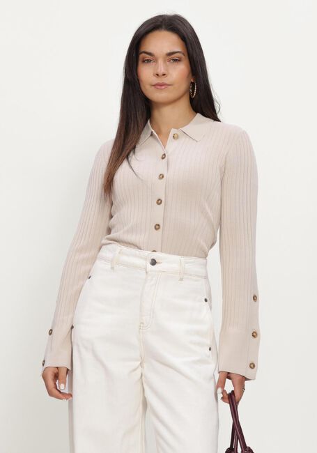 Sand SECOND FEMALE Pullover JAKARTA KNIT COLLAR - large