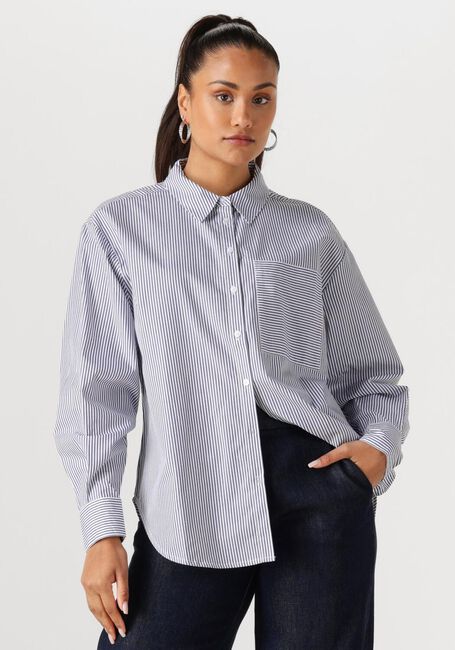 Blaue ANOTHER LABEL Blusen STELLA SHIRT L/S - large
