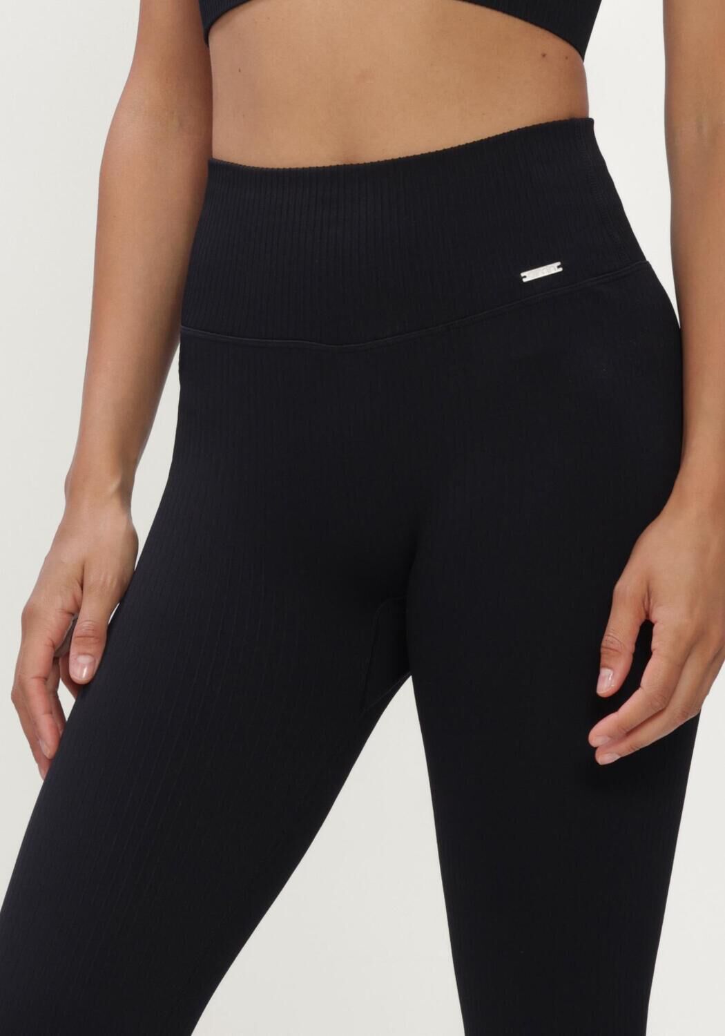 Schwarze AIM'N Hosen RIBBED SEAMLESS TIGHTS - large