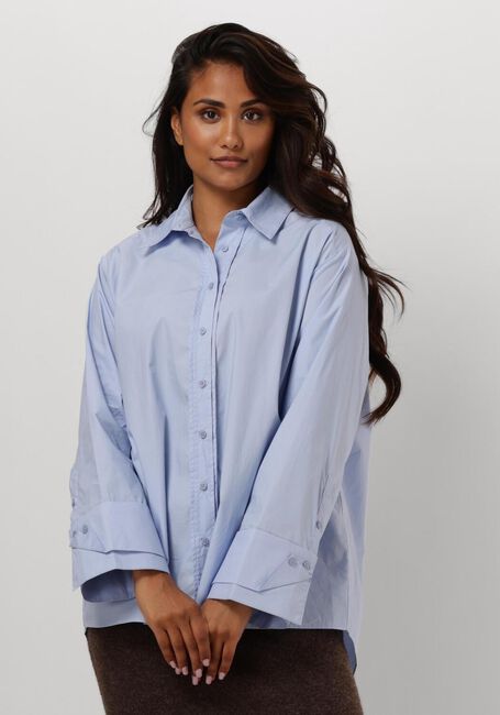 Hellblau NEO NOIR Blusen HESTHER POPLIN SHIRT - large