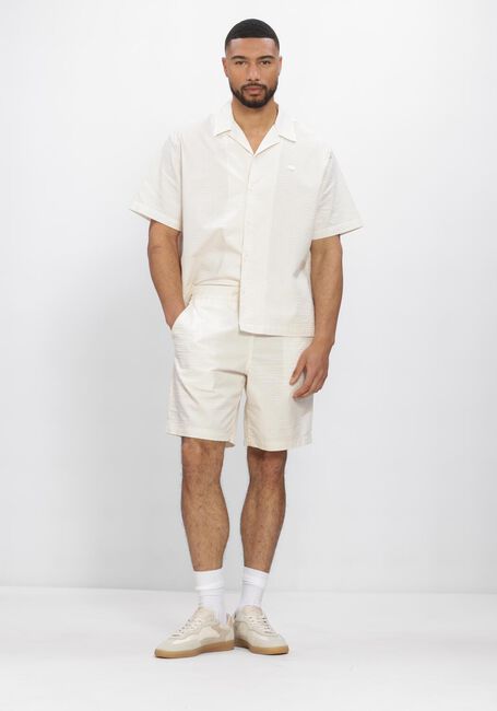 Ecru LACOSTE Casual-Oberhemd RELAXED FIT WAFFLE TEXTURE SHIRT - large