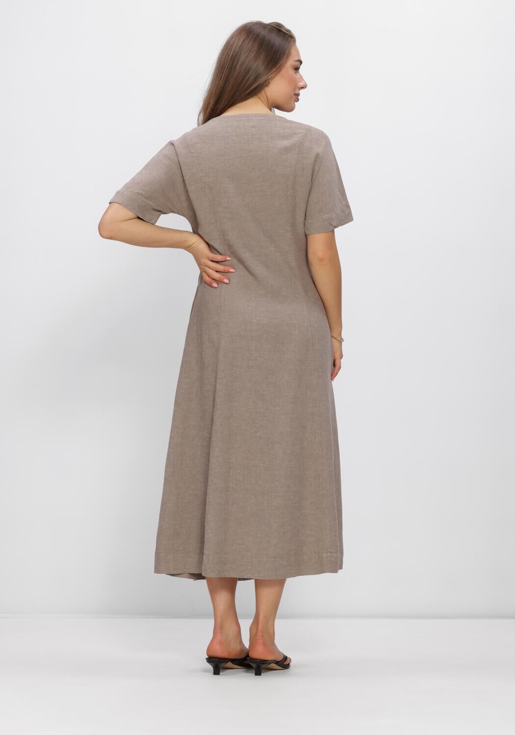 Hellgrau MSCH COPENHAGEN Kleider MSCHVIANA GINIA 2/4 DRESS - large