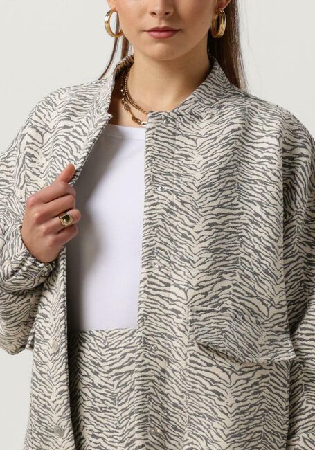 Graue ALIX THE LABEL Jack LADIES WOVE TIGER JACQUARD JACKET - large