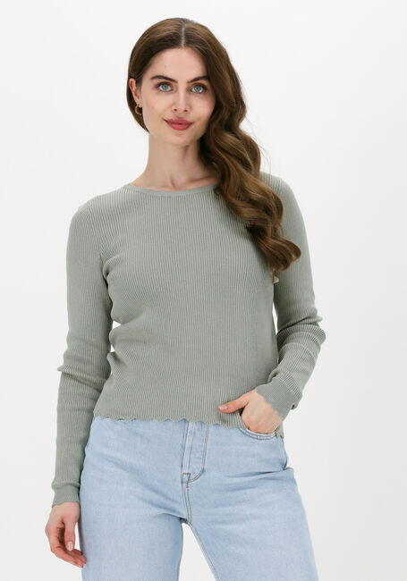 Grüne OBJECT Top OBJHARRIET L/S KNIT PULLOVER - large